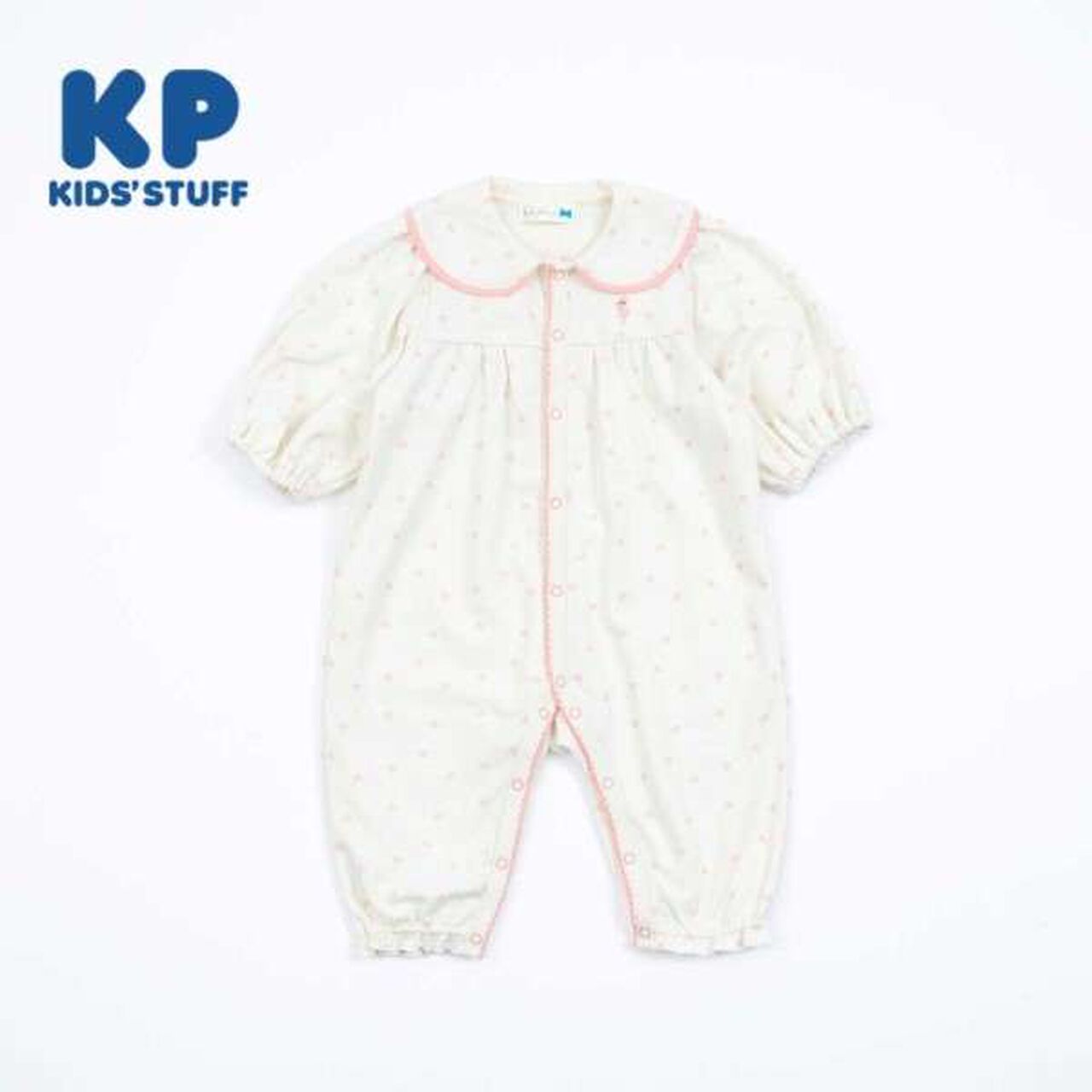 KP Heart Print Coverall,Beige, large image number 15