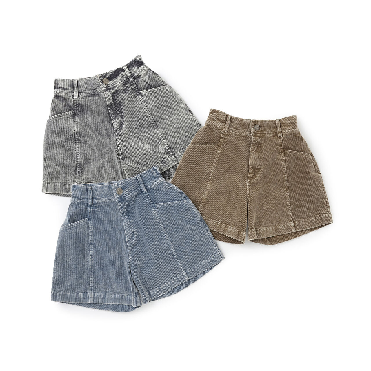 Casual Look Corduroy Shorts,Brown, large image number 6