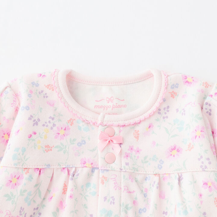Flower Pattern 2 Way All & Bib Set [Box Included],Light pink, medium image number 6