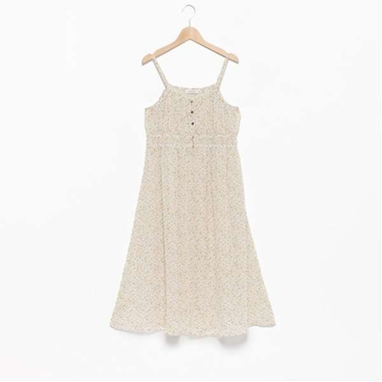 Floral Print Camisole One-Piece Dress,Black, large image number 11