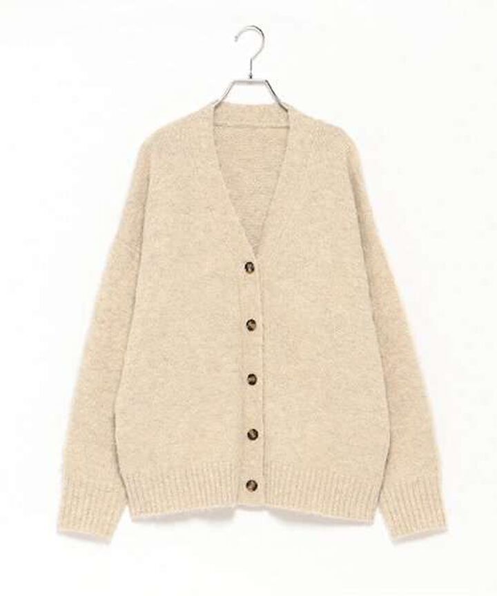 Knit Cardigan,Beige, medium image number 3