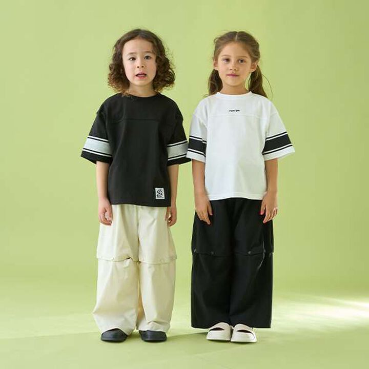 [Reversible] Line Print T-Shirt (Comfortable Jersey Fabric),Deep blue, medium image number 27