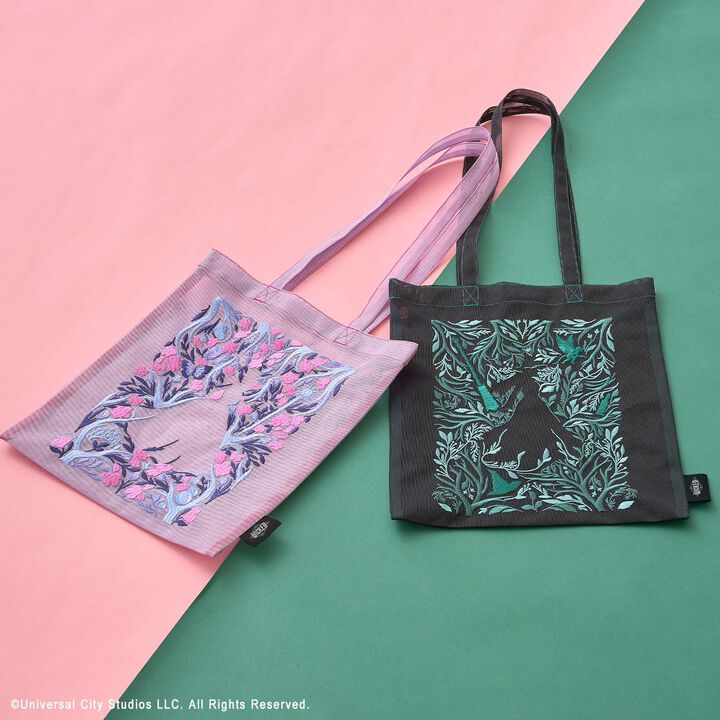 [WICKED] Embroidery Mesh Tote Bag,Black, medium image number 13