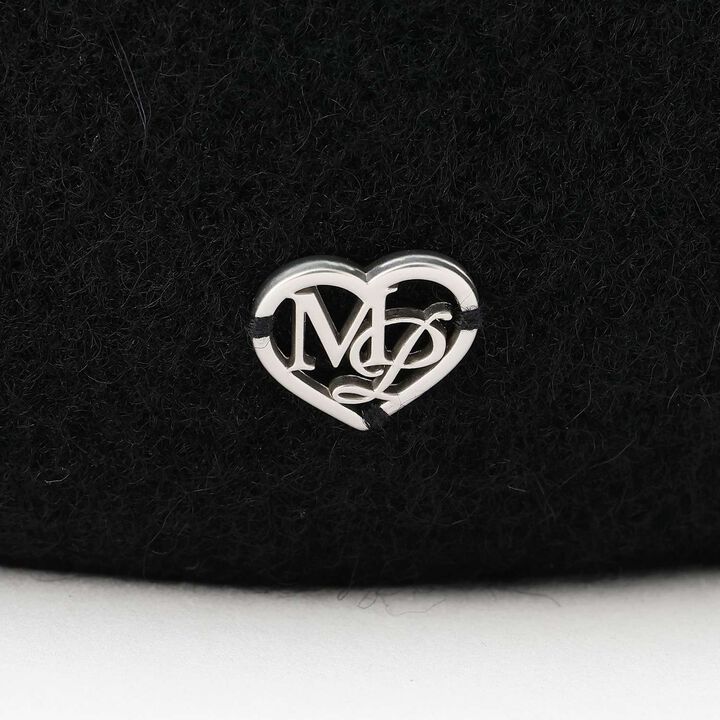 Velour Ribbon Beret Hat,Black, medium image number 2