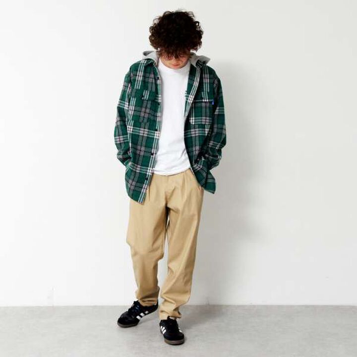 Cotton-Poly Stretch Twill Tuck Pants,Khaki, medium image number 13