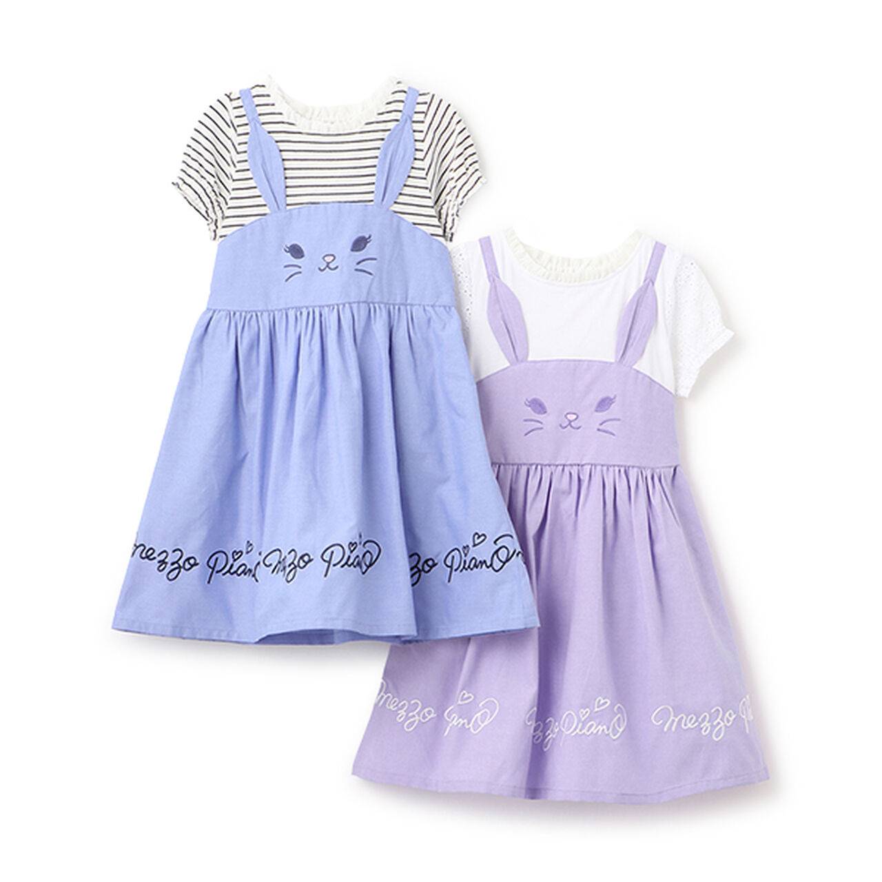 [Restocked] [Not Available in Direct Stores] Short-Sleeve Rabbit Docking Dress,Navy, large image number 9