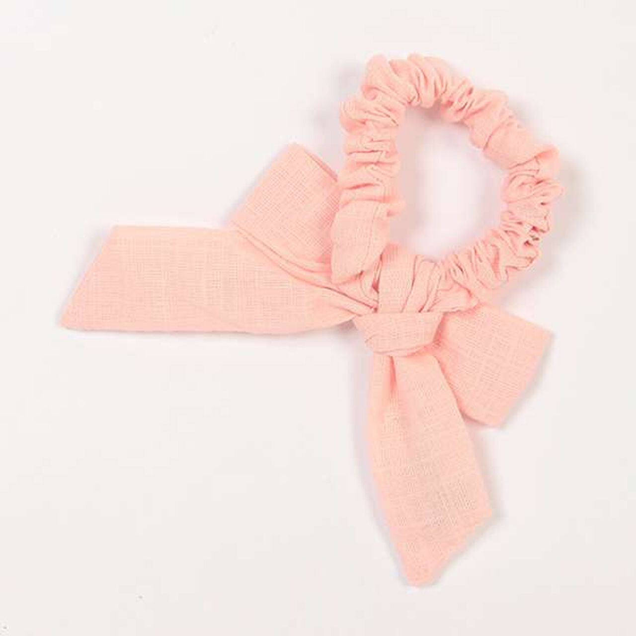 Embroidered Ribbon Chouchou,Peach, large image number 9