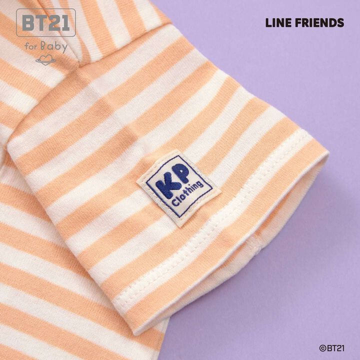 [BT21] Appliqu&eacute; Stripe Pattern Short Overall,Mint, medium image number 3