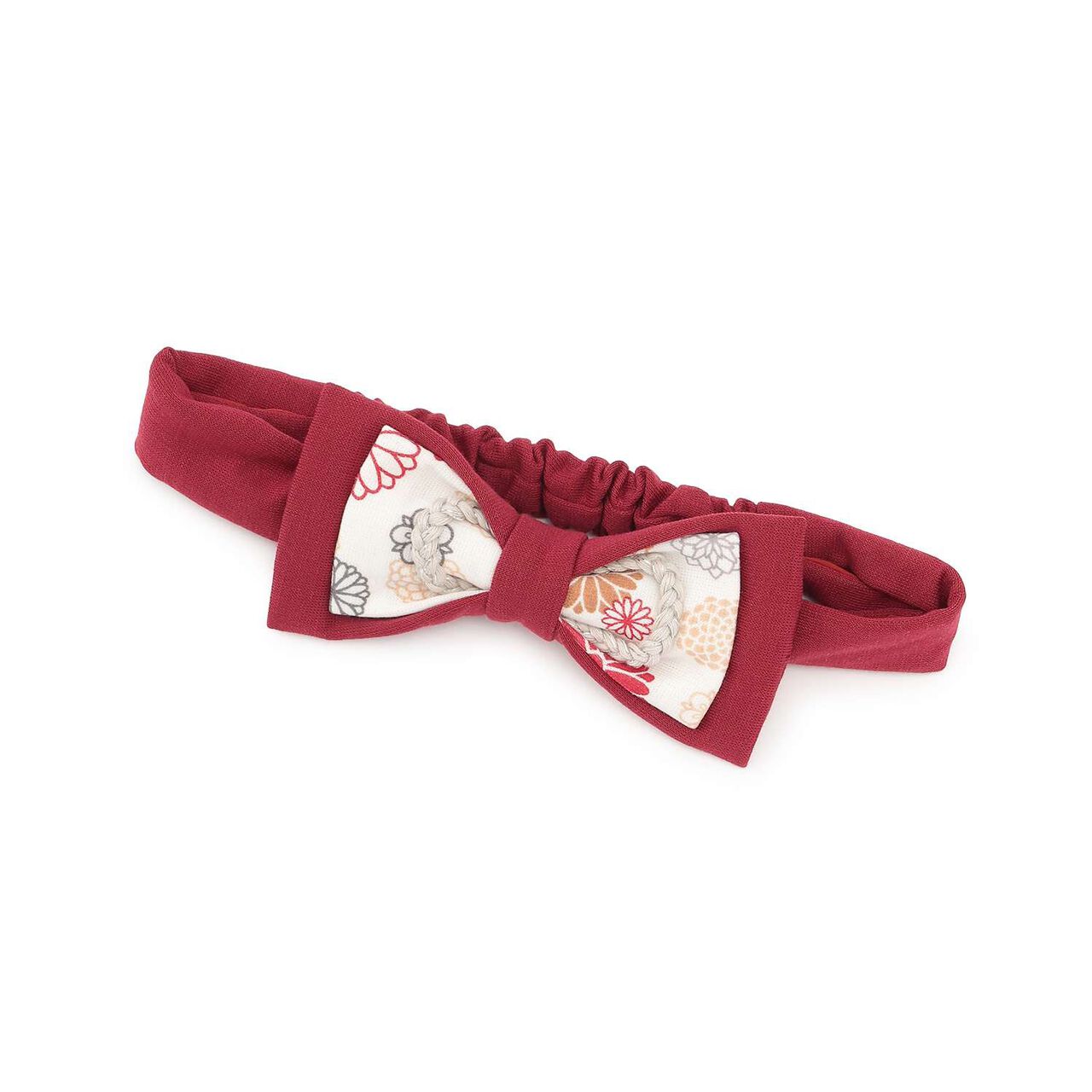 Japanese Style Ribbon Headband,Red, large image number 2