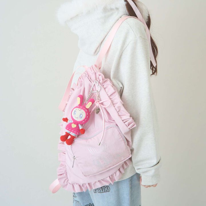 A4-Compatible Water-Repellent Sparkling Bellie Knapsack,, medium