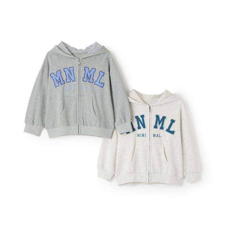 Quick-Dry Logo Zip Parka [Sarasara Plus],Top gray, medium image number 16