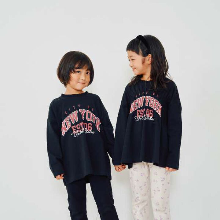 [Link] Team Logo Shirring Long Sleeve T-Shirt,Off white, medium image number 2