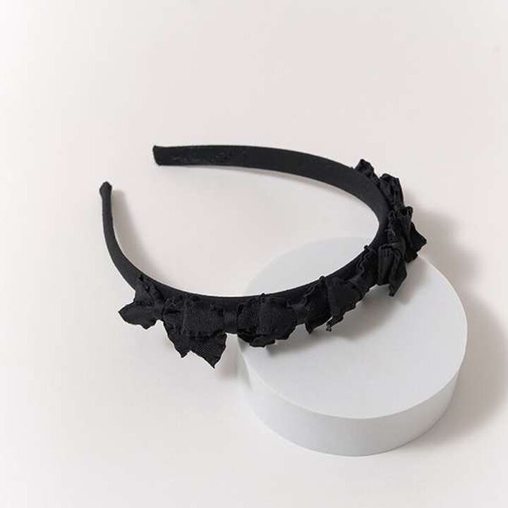 Ribbon Ribbon Headband,Black, medium image number 3