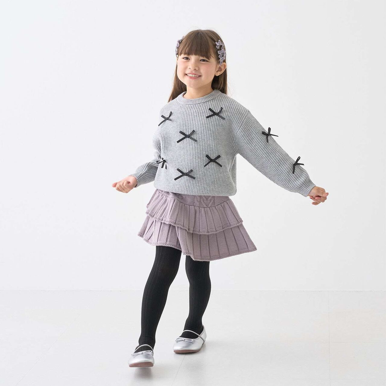 [Soft Knit] [Machine Washable] Ribbon Sweater,Ivory, large image number 5