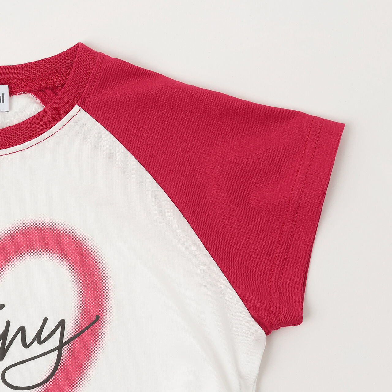 [Cool Touch] Cropped Raglan Short Sleeve T-Shirt,Black, large image number 14