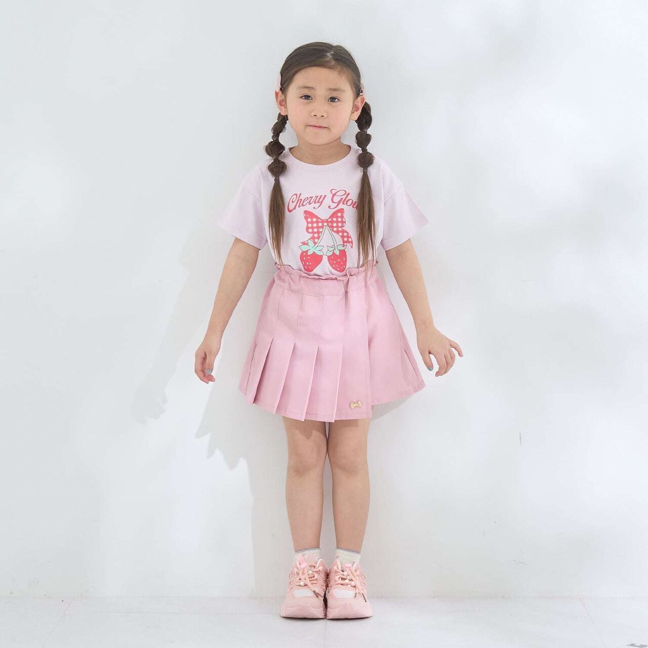 [100% Cotton] Sherbet T-Shirt [UV Cool Touch & Shape-Retaining] Assorted 7 Patterns T-Shirt [Kids Girls],Pearl white, large image number 17