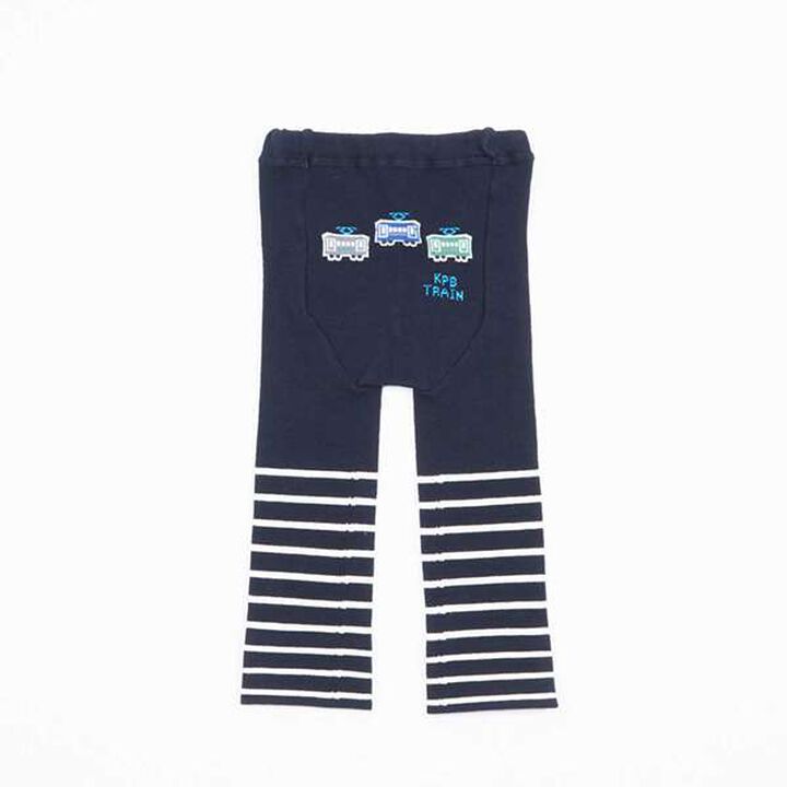 [Made in Japan] KPBOY Baby Tights with Train Pattern (80-90),Navy, medium image number 1