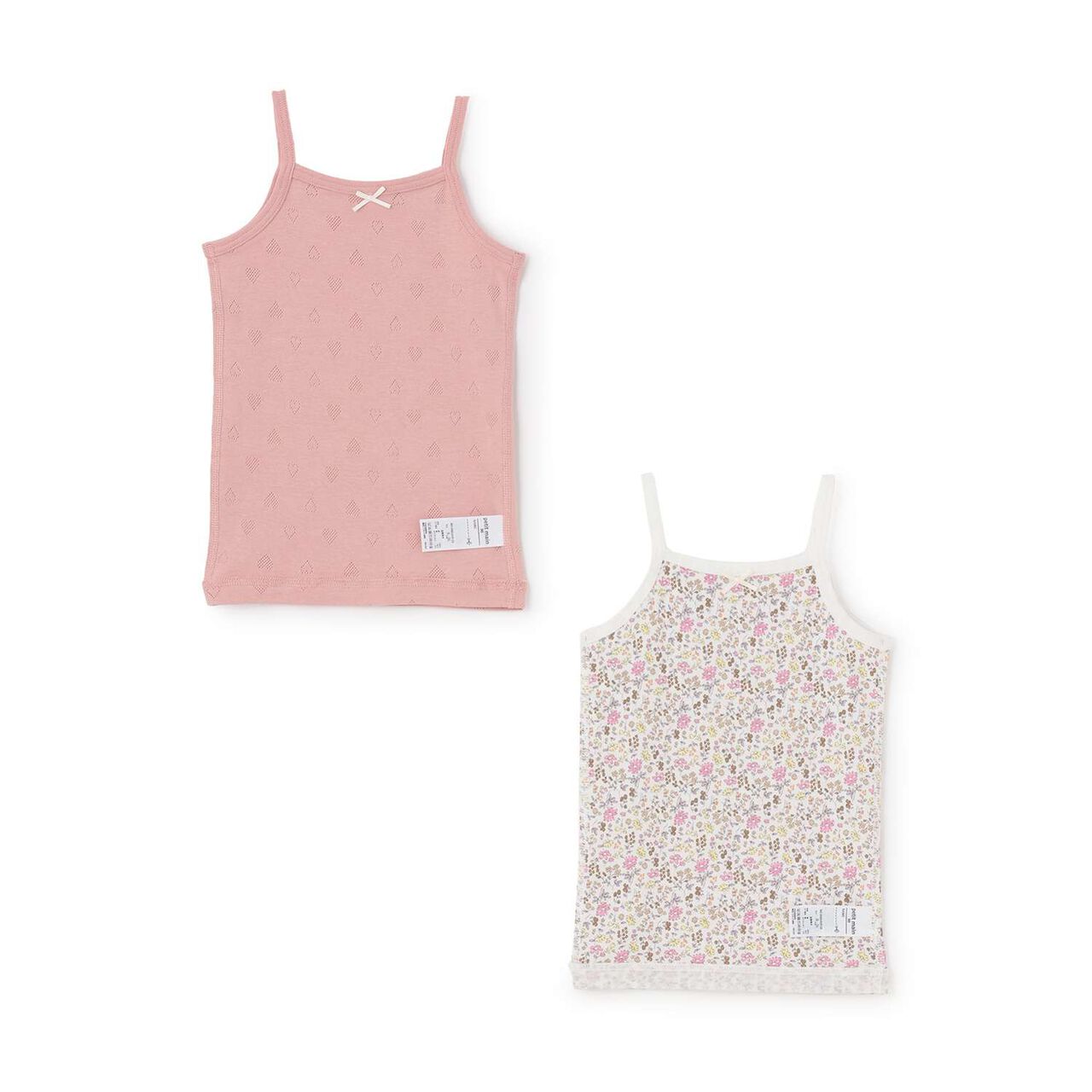 [Weak Acidity] Girls' Camisole Undergarments 2-Pack,Moderate pink, large image number 0