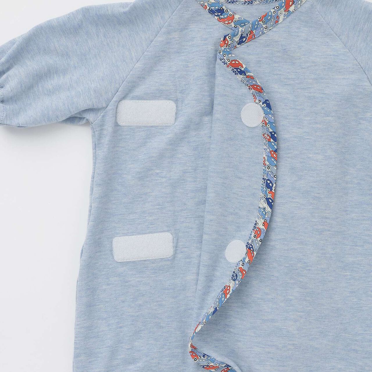 Liberty Cars Organic Newborn Wear [Made in Japan],Blue, large image number 4