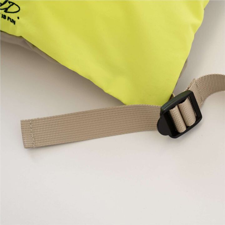 Water-Repellent Bi-Color Knapsack with Handle,Beige, medium image number 6