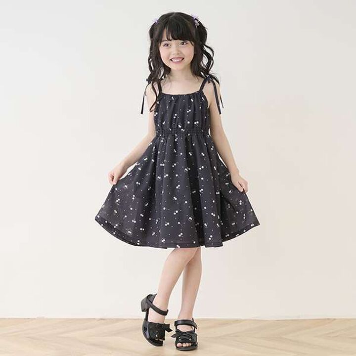 Blouse & Cherry Pattern Camisole One-Piece Dress Set,Black, medium image number 19