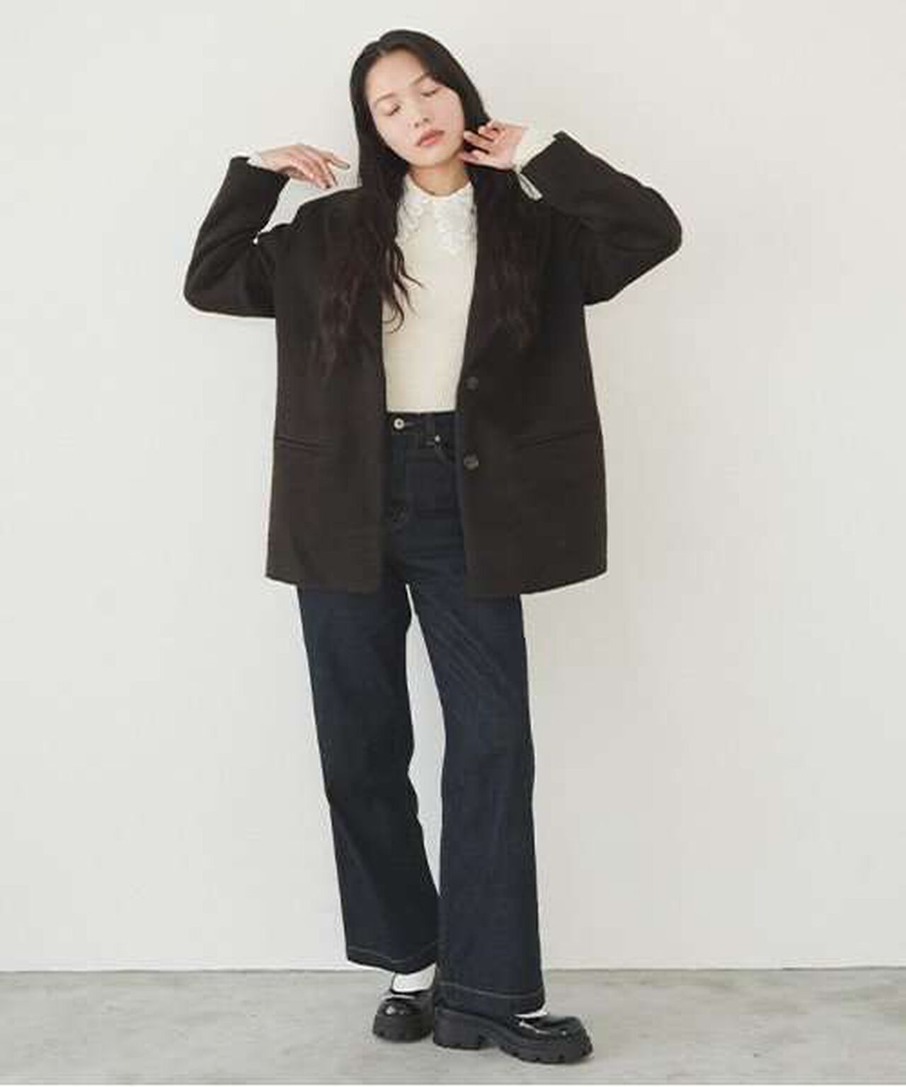 Shaggy Jacket,Navy, large image number 10