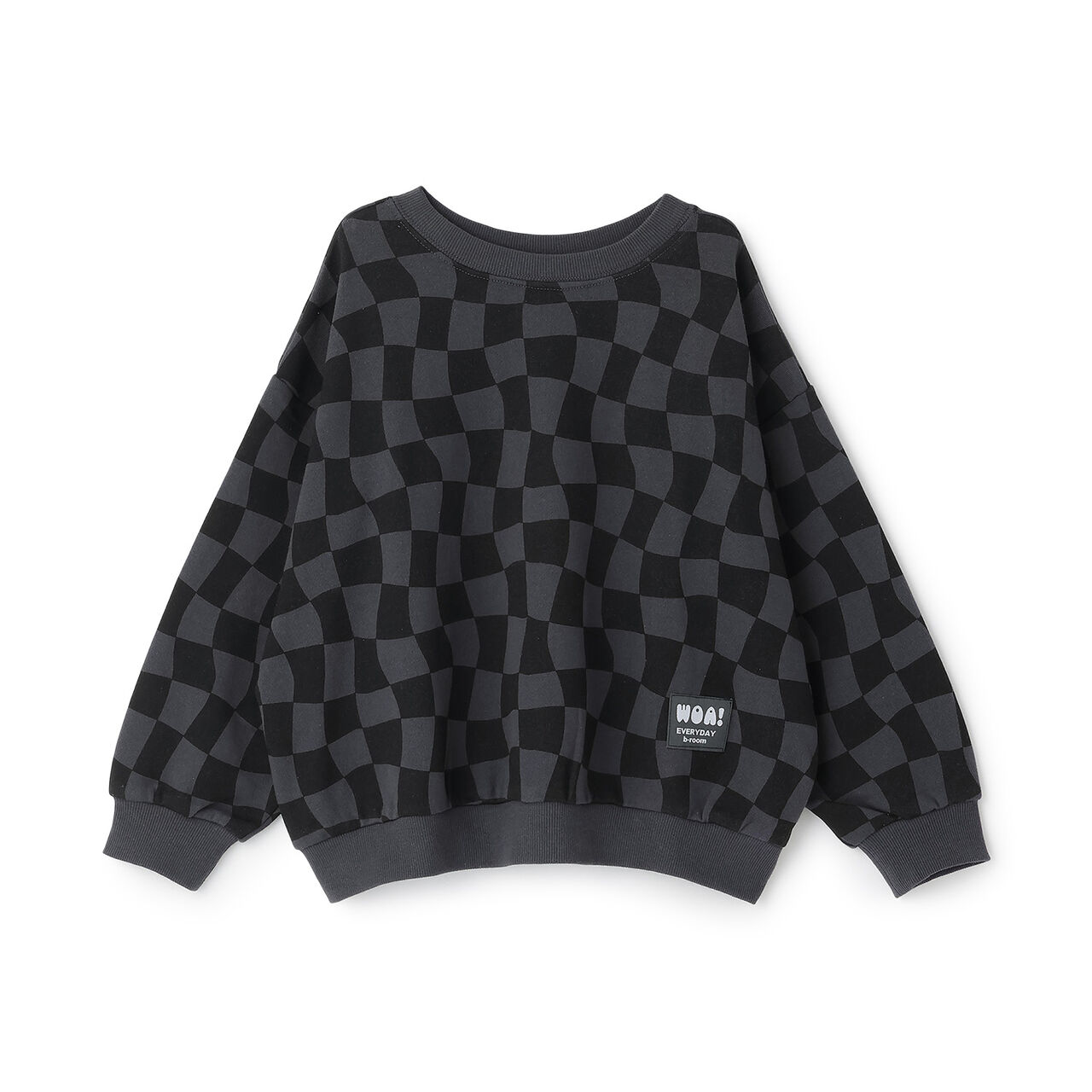 All-Over Pattern Sweatshirt [Kids Boys],Charcoal gray, large image number 0