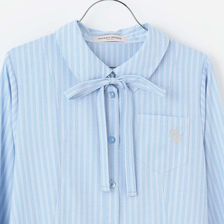 Knit Vest & Shirt Dress Set,Sax blue, medium image number 5