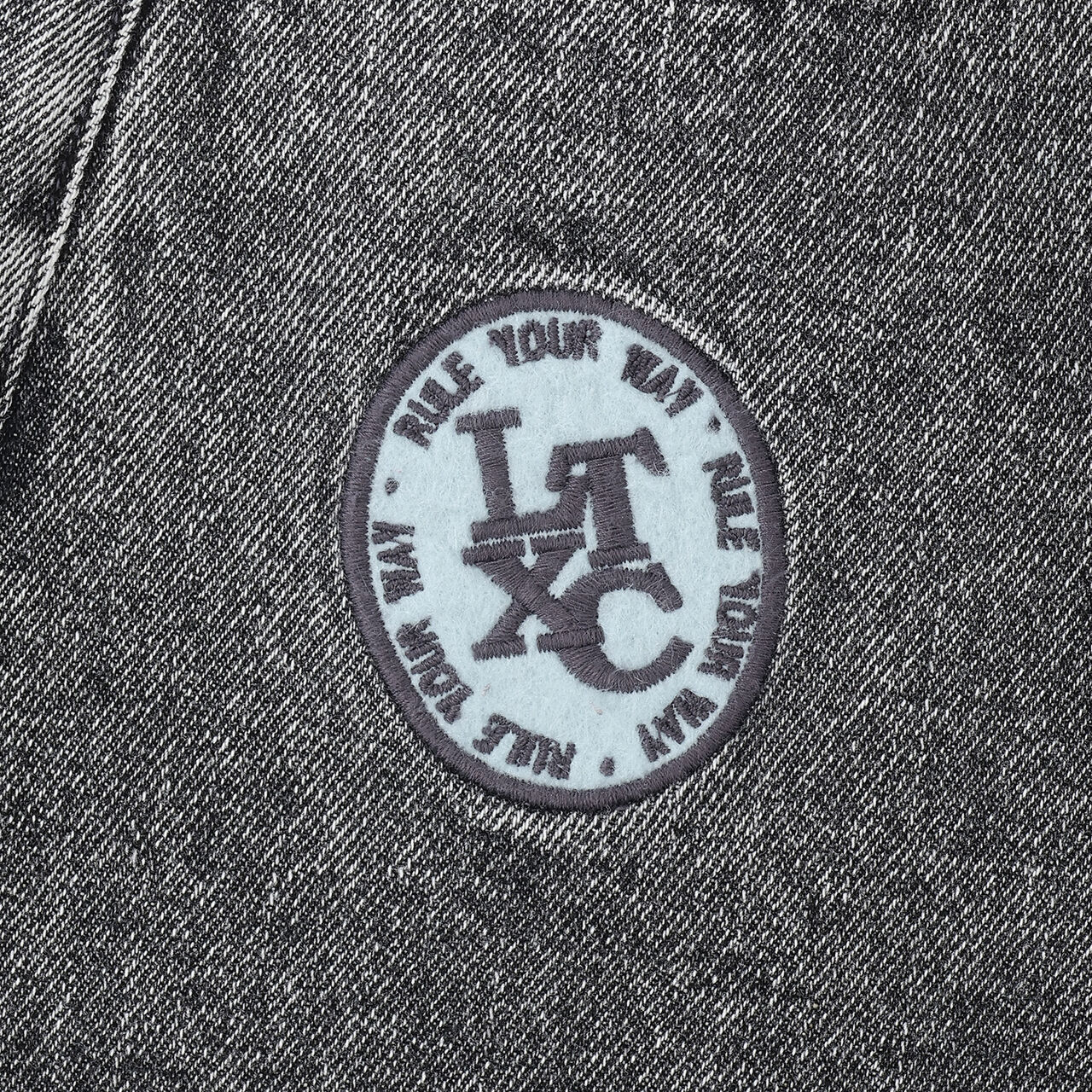 [LTXC] Patch Design Denim Pants,Gray, large image number 14