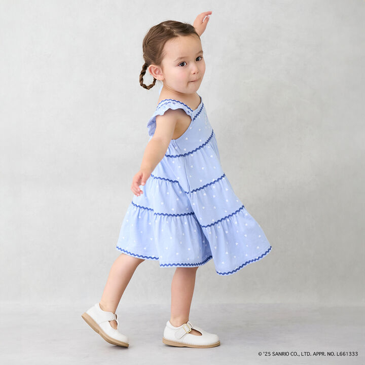 [Sanrio Characters] Cut Tiered One-Piece Dress,Light pink, medium image number 5