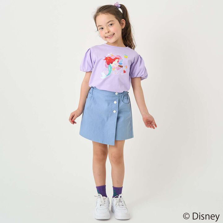 [Stain-resistant and Water-repellent] Disney Princess Puff Sleeve T-Shirt,White, medium image number 14