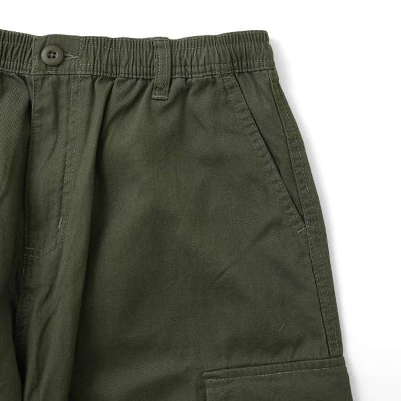 Cotton Twill Wide Cargo Pants,Khaki, large image number 18