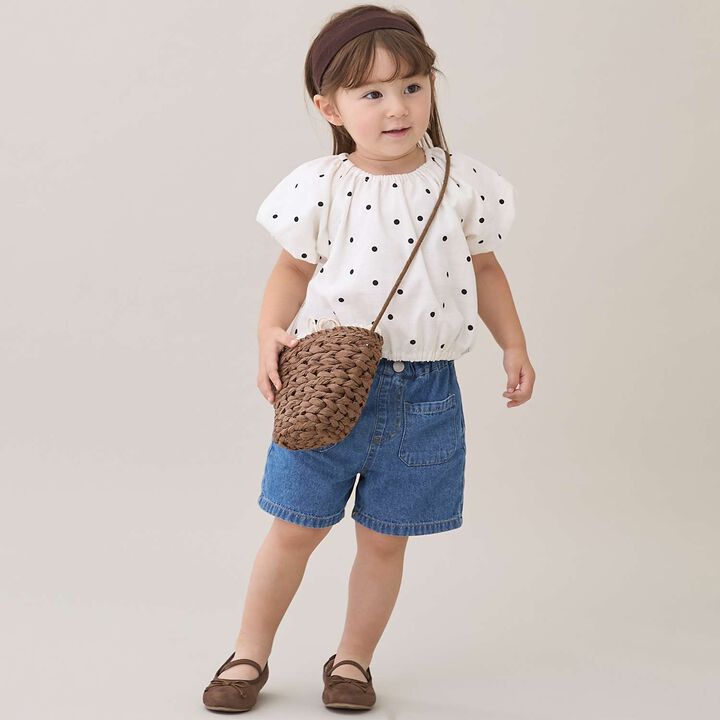 [Link] Balloon Blouse,Blue, medium image number 4