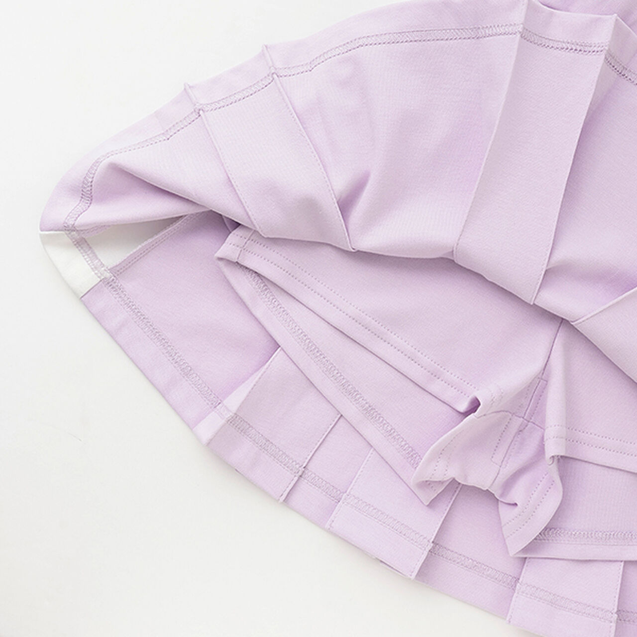 Cool Touch Side Panel Box Pleated Skirt-Pants,Lavender, large image number 7