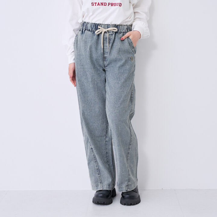 [ME DENIM] Stretch Quick-Dry Easy Pull-On Pants,Gray, medium image number 5