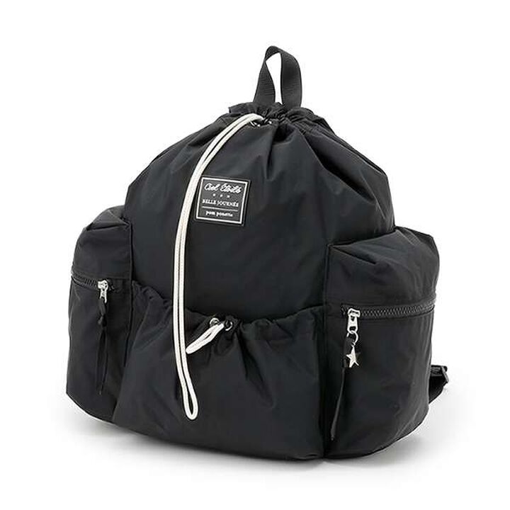 Lightweight Water-Repellent Knapsack,Black, medium image number 0