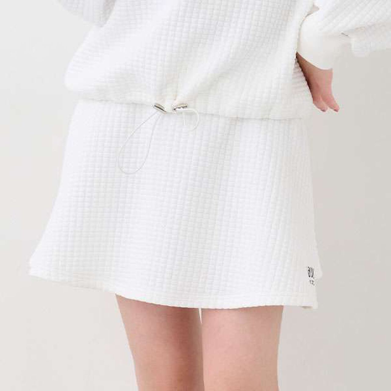 Back Panel Skirt (with Shorts),Off white, large image number 0