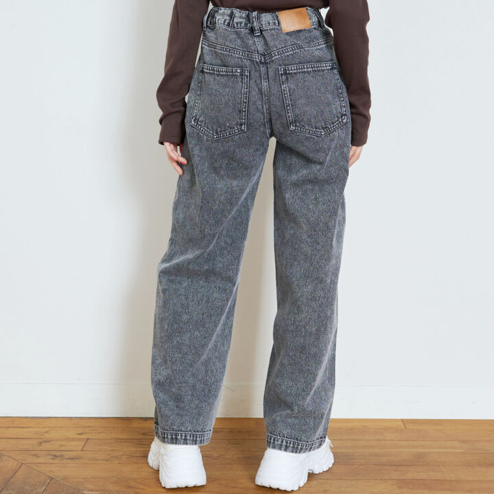 [LTXC] Patch Design Denim Pants,Gray, medium image number 5