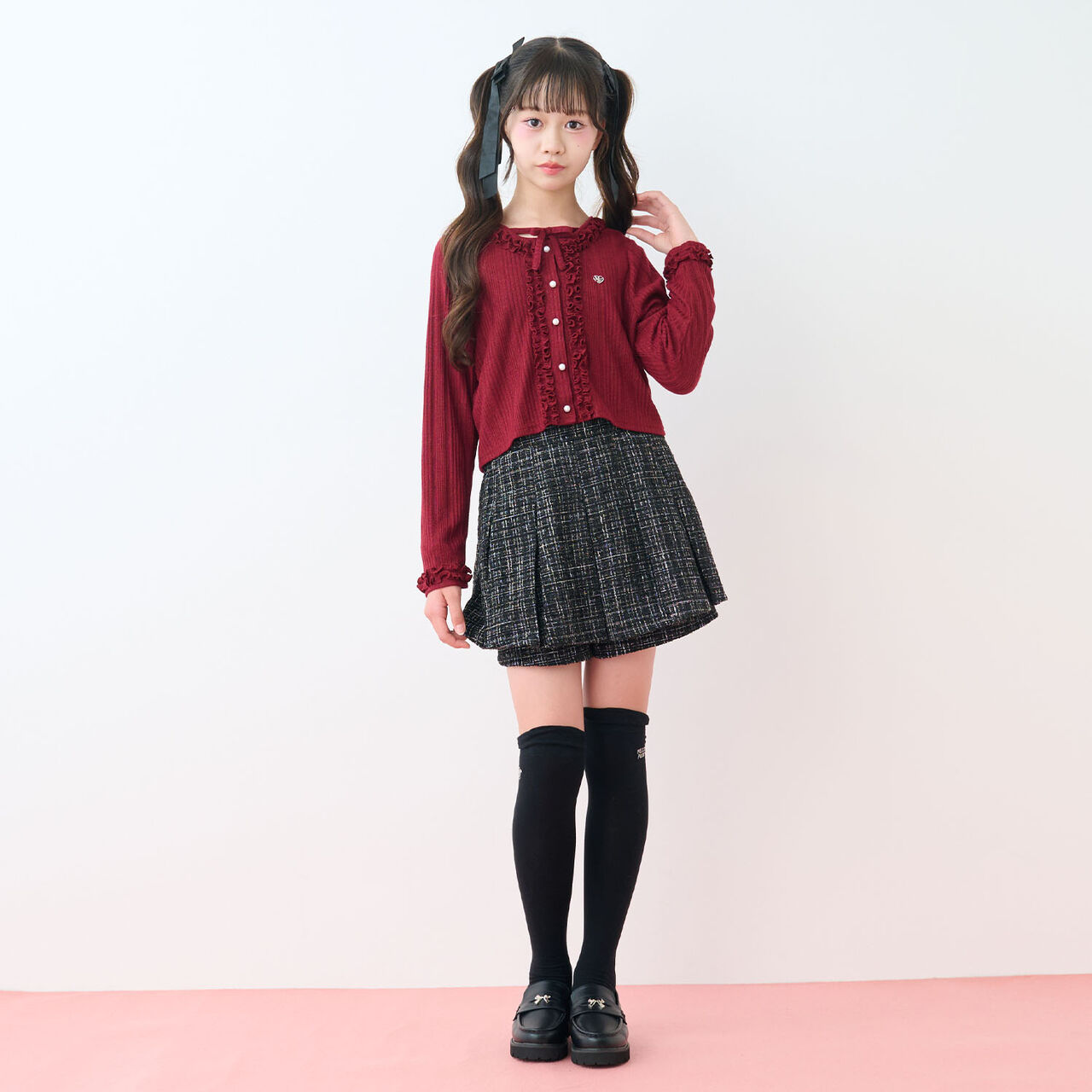 [Antibacterial Deodorizing] Logo Embroidered Knee-High Socks,Gray, large image number 6