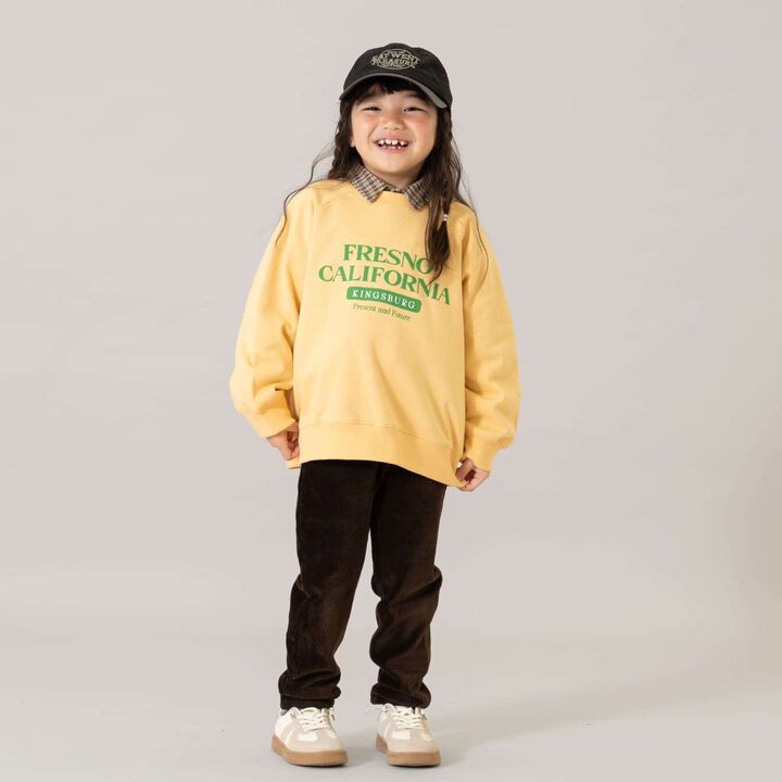 [365D.] [Matching with Dad] Raglan Sweatshirt Assortment Logo Pullover,Charcoal gray, medium image number 1