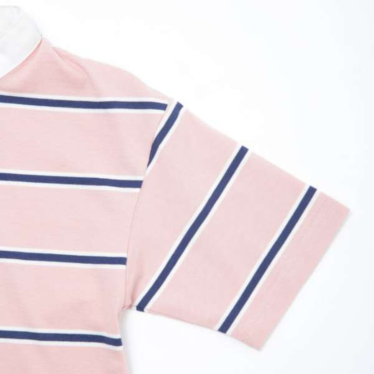 [Link] Stand Collar Rugby T-Shirt Dress,Navy, large image number 7