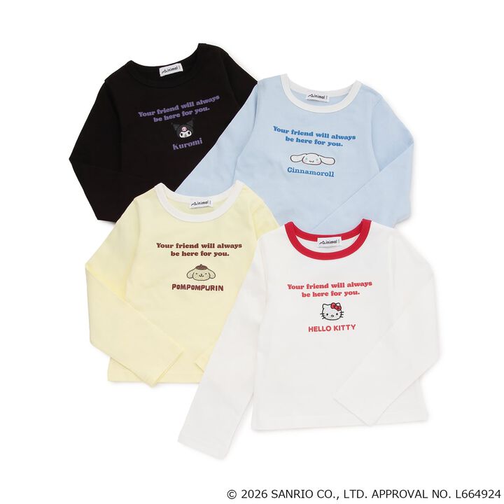 [Sanrio Characters] Ringer Long-Sleeve T-Shirt,Yellow, medium image number 21