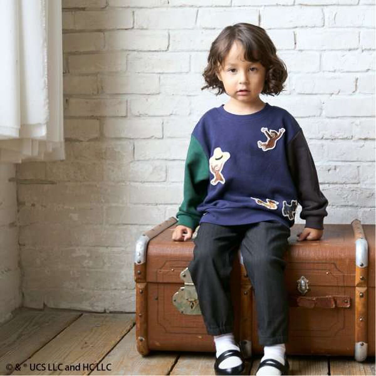 Stretch Herringbone Pants,Black, large image number 5