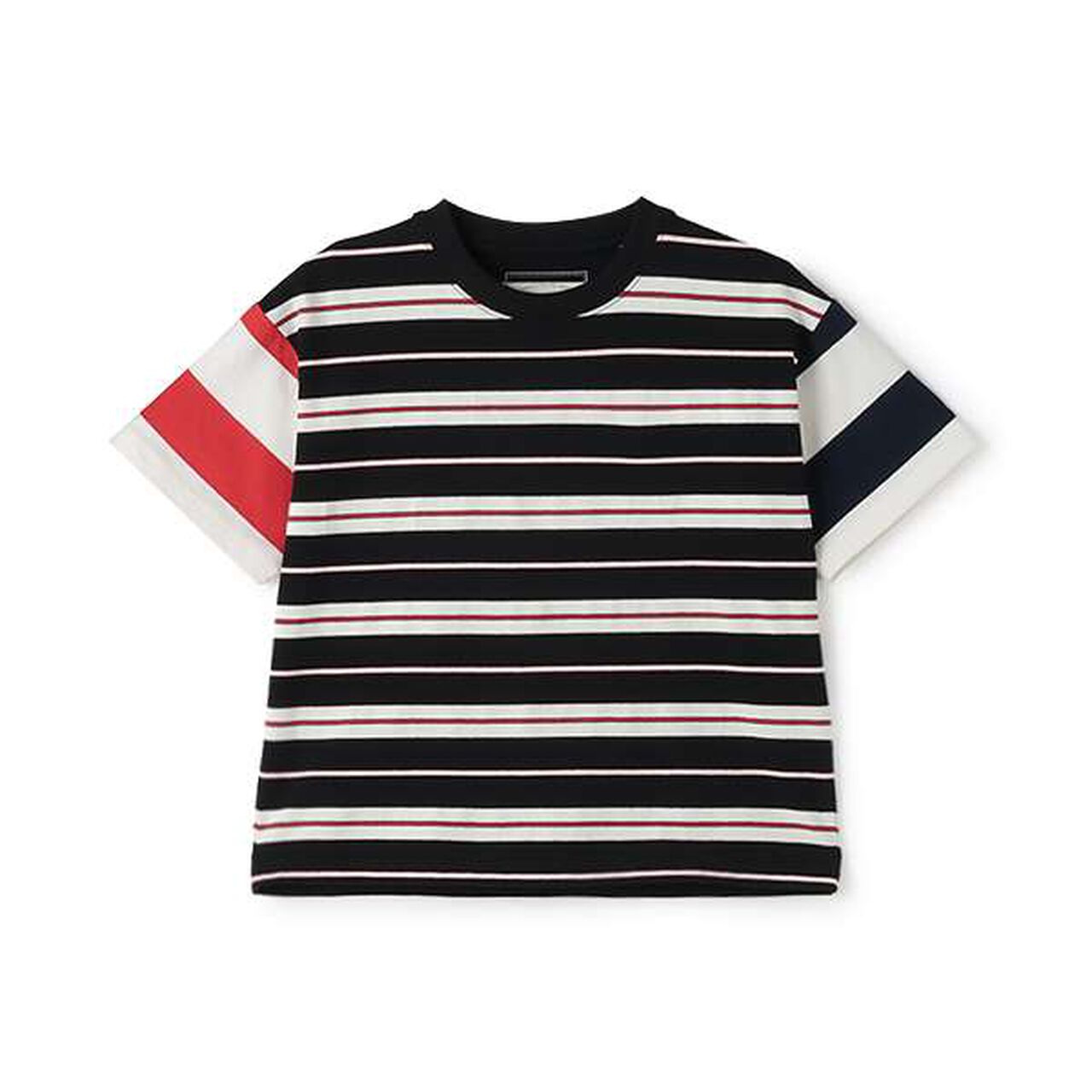 [100% Cotton 365D.] Assorted Stripe Wide Half T-Shirt,Emerald green, large image number 16
