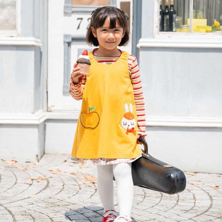 Mimi-chan Autumn Streets Pattern Reversible Jumper Skirt,Orange, medium image number 15