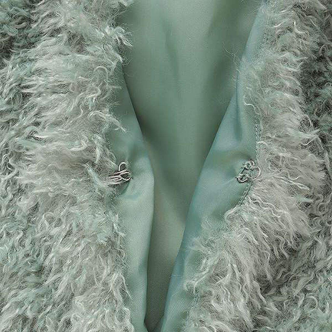 Fluffy and Soft Halloween Fur Vest,Mint, large image number 7