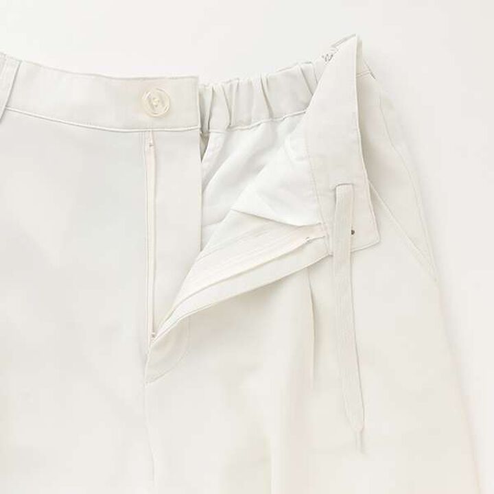 Melty Tuck Half Pants,Ivory, medium image number 4