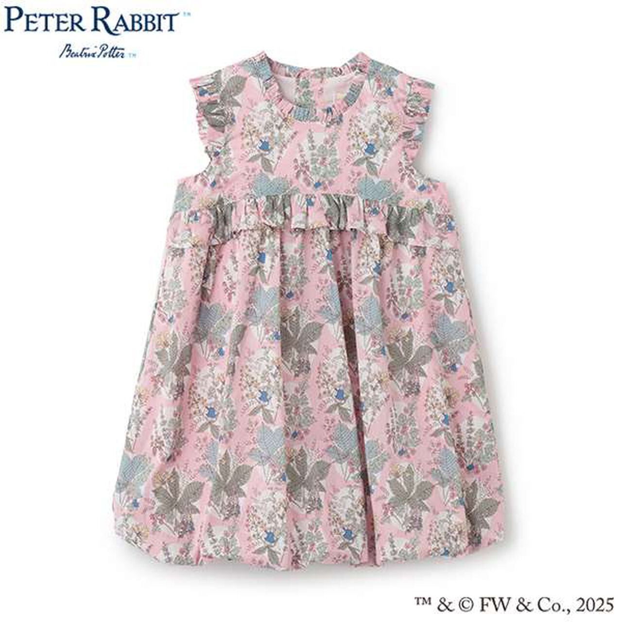 Peter Rabbit (TM) Liberty Balloon One-Piece Dress,Lavender, large image number 10