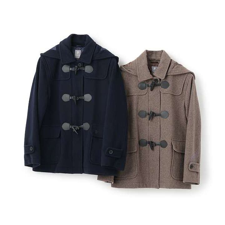[Graduation Attire] Lightweight Quilted Lining Mid-Length Duffle Coat,Navy, medium image number 13