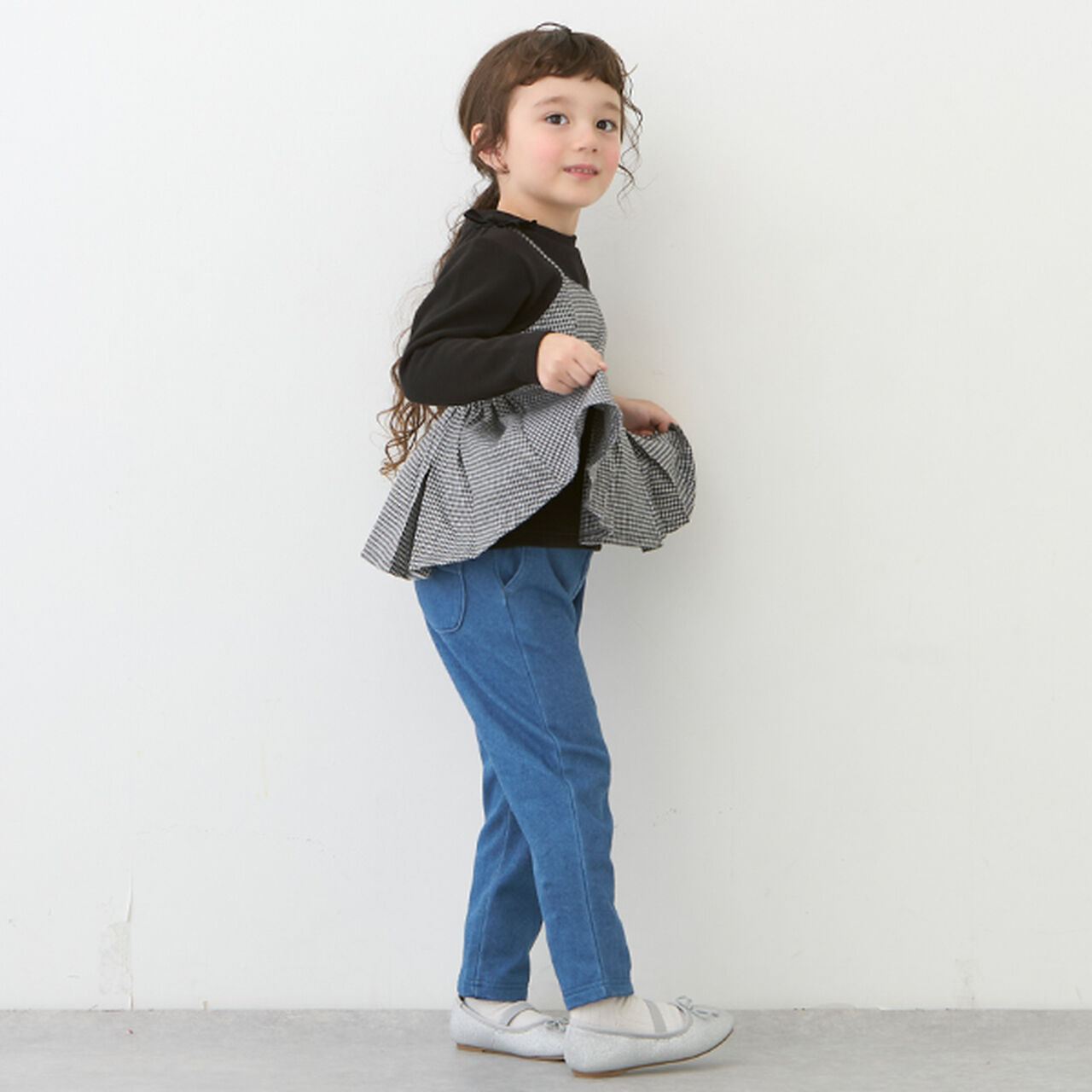 [Link] Check Docking Long Sleeve T (Kids Size),Black, large image number 16